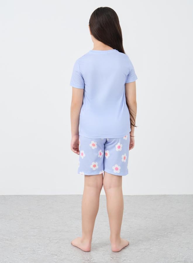 Styli Floral Print T-Shirt and Shorts Set - Image 5