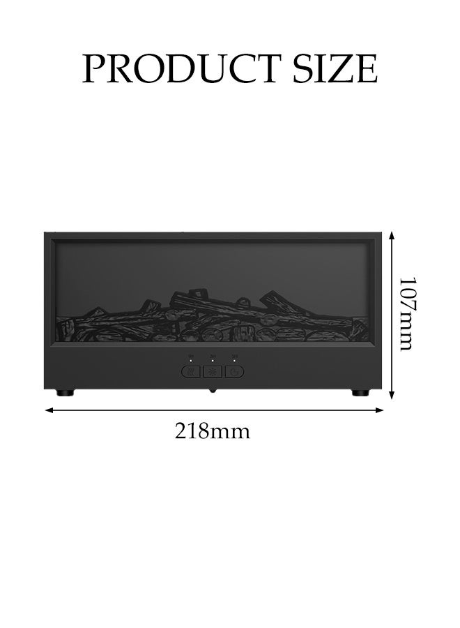 Aromatherapy Essential Oil Air Aroma Diffuser ,7 Flame Color,Auto-Off Protection,150ml Electric Aroma Air Humidifier with Timer,for Home,Bedroom, Office, Yoga (Black) - Image 2