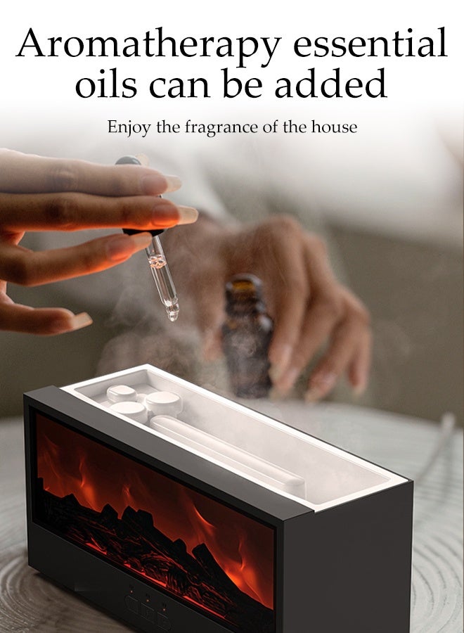 Aromatherapy Essential Oil Air Aroma Diffuser ,7 Flame Color,Auto-Off Protection,150ml Electric Aroma Air Humidifier with Timer,for Home,Bedroom, Office, Yoga (Black) - Image 4