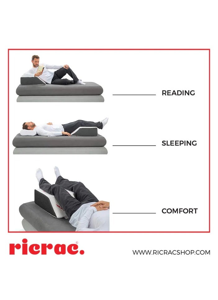 ricrac - Multi-Usage Orthopedic Wedge Pillow – Soft Foam for Acid Reflux, Sleep & Comfort Support. - Image 1