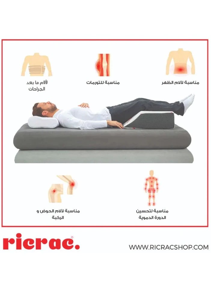ricrac - Multi-Usage Orthopedic Wedge Pillow – Soft Foam for Acid Reflux, Sleep & Comfort Support. - Image 1