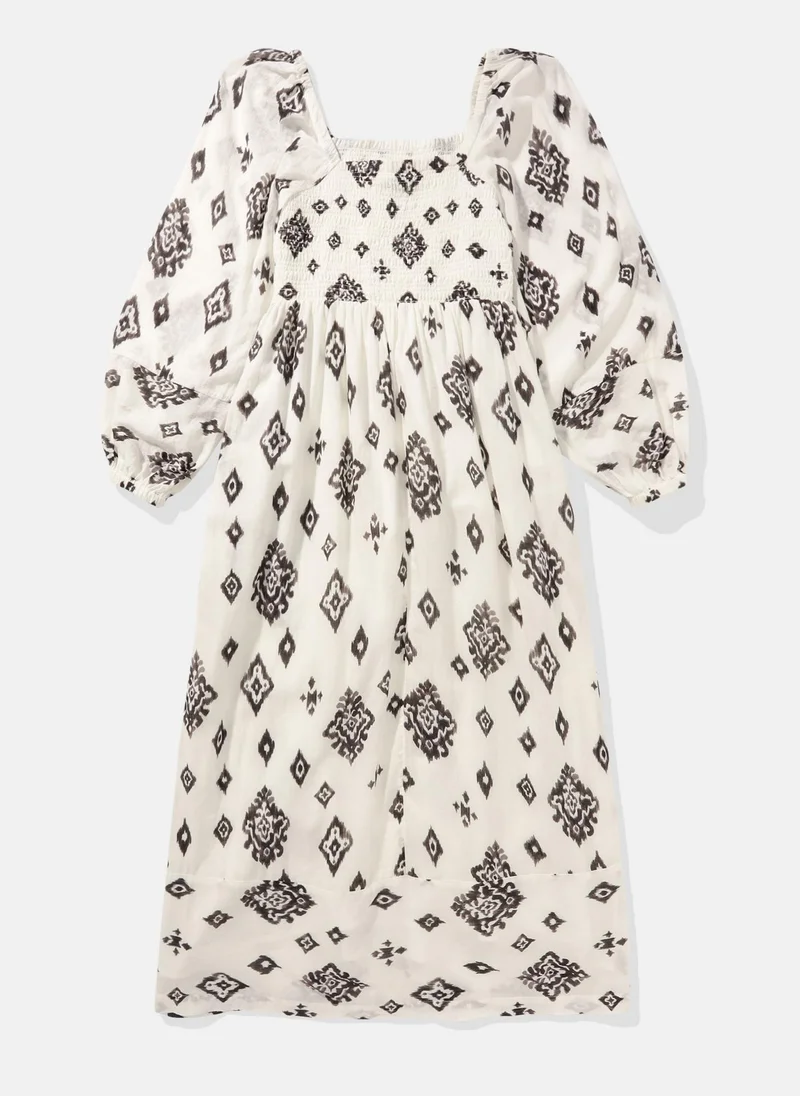 امريكان ايجل Printed Long Sleeve Dress