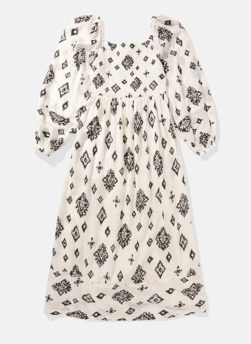 امريكان ايجل Printed Long Sleeve Dress