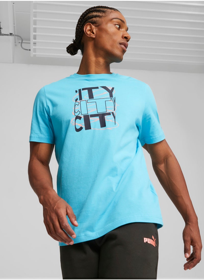 PUMA - Manchester City FtblCore Mens Graphic T-Shirt - Image 1