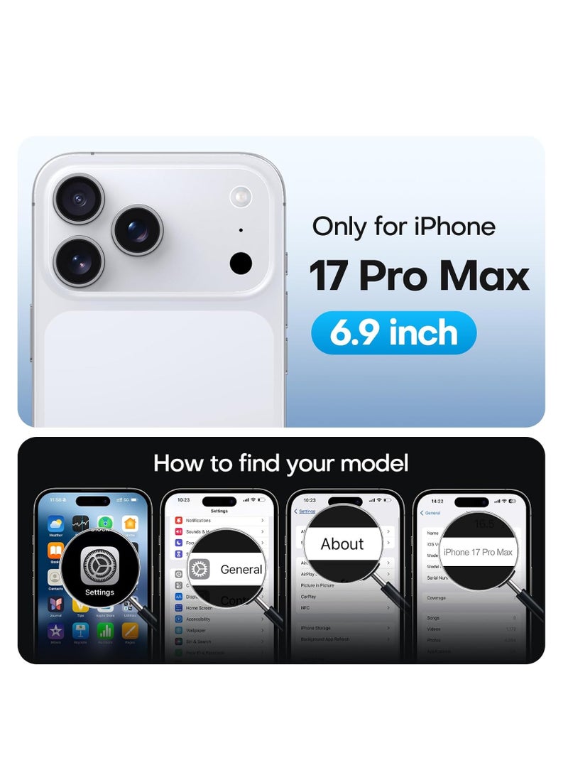 iPhone 17 Pro Max Case Liquid Silicone Silky Soft Touch Cover iPhone 17 Pro Max Full-Body Protection Anti-Scratch Shockproof Phone Case For iPhone 17 Pro Max 6.9-Inch - Image 2