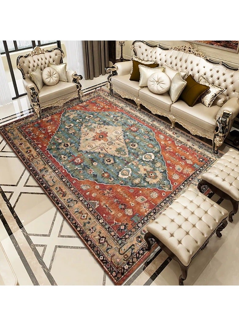 KYD Velvet Area Rug Minimalist Thickened Washable Large Carpet Soft Anti-slip Big Rugs for Living Room Bedroom 160*230cm - Image 1