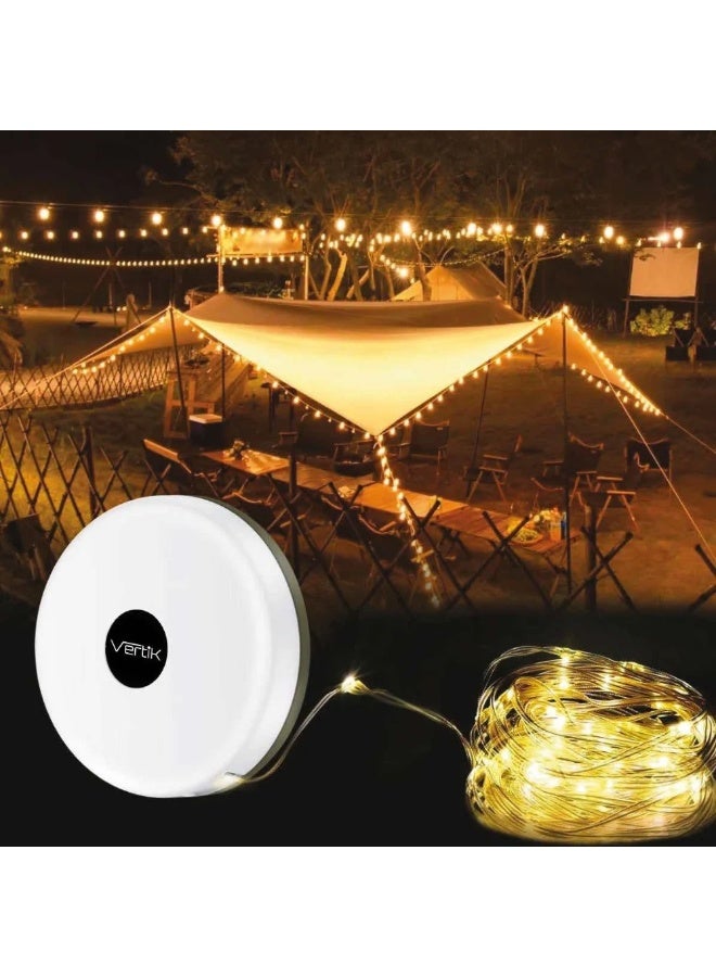 Vertik Hidden Decorative Light Strip with Magnetic Mount and 2000mAh Battery, Warm White LED Light Strip, Soft Warm Light Strip, LED Flashlight, Powerful Flashlight, and Retractable Hidden Light Strip - Image 2