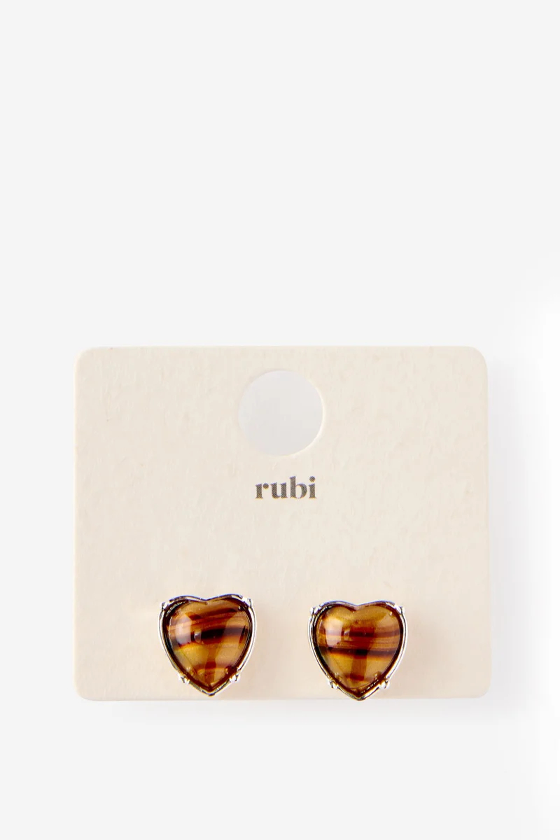 روبي Small Charm Earring