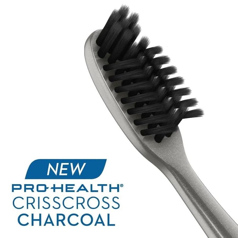 Oral-B Pro-Health Criss Cross Charcoal Sensitive Extra Soft 40 Toothbrush, 1 Count - Image 2