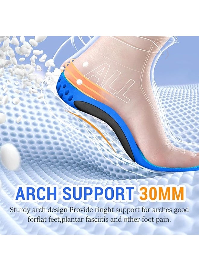 DUNISO Orthotic Shoe Inserts, Arch Support Sport Insoles，Comfort Cushioning Shoe Inserts，Breathable, Cuttable，for Flat Feet Pain Relief-Reduce Muscle Soreness，S，36-41 - Image 4