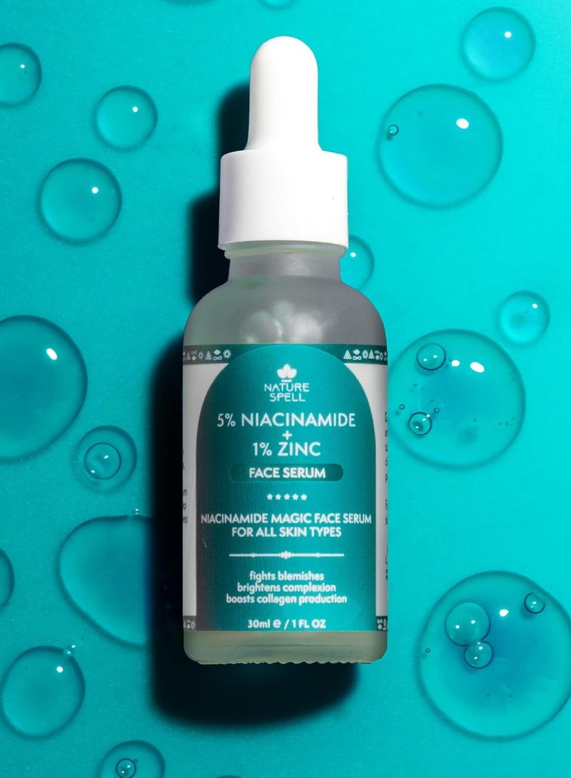 نايتشر سبيل Nature Spell سيروم الوجه 5% نياسيناميد و1% زنك – 30 مل – لعلاج البثور وتقليل المسام - Image 4