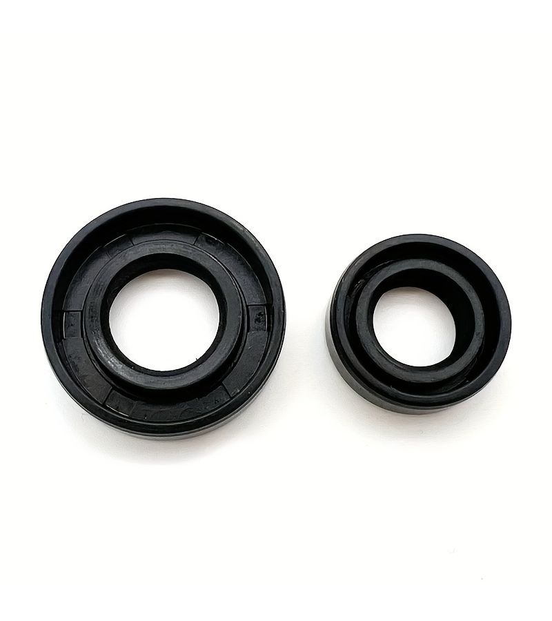 Black Universal 40mm 5mm Oil Seal Kit Double Lip Rubber Shaft Set Replacement - Image 2