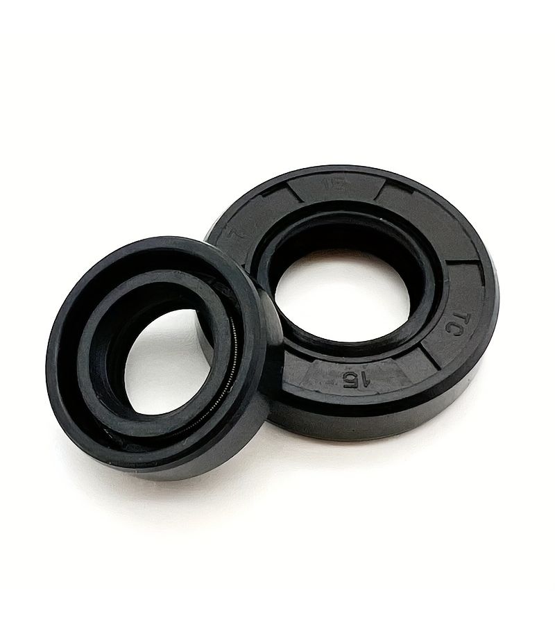 Black Universal 40mm 5mm Oil Seal Kit Double Lip Rubber Shaft Set Replacement - Image 1