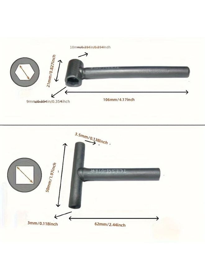3 قطع مجموعة أدوات ضبط صمام الدراجة النارية مع مقياس الفجوات 0.005 - 0.020 بوصة - Image 3