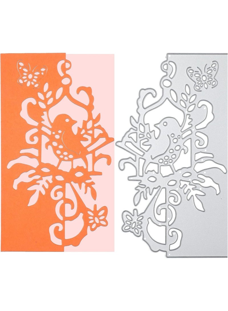 SYOSI Die Cuts for Card Making, DIY Scrapbook Paper Crafting, Album and Birthday Cards Decoration, Metal Flower, Butterfly, Lace and Bird Cutting Embossing Stencil Templates, (6 Styles, 6 Pcs) - Image 5