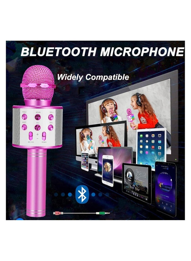 Karaoke Machine Microphone For Kids Toys,Toddler Microphone For 3 4 5 Year Old Girl Birthday Gifts,Girls Toys For 6 7 8 Year Old Girl Gifts,Christmas Birthday Gifts For 9 10 11 12 Year - Image 3
