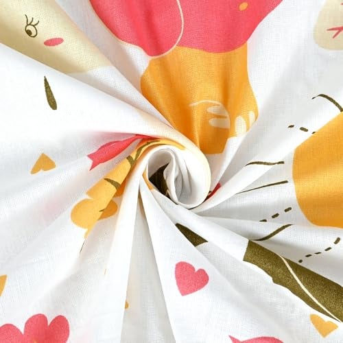 Divine Casa 144 TC 100% Cotton Bedsheet for Single Bed with 1 Pillow Cover (Size 145 X 223 cm, Abstract, Marlin White) - Image 4