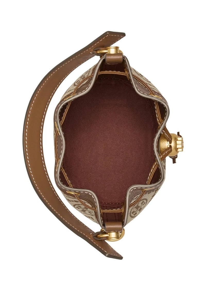 Burch Tory  Large T Monogram Jacquard Bucket Bag - Image 3