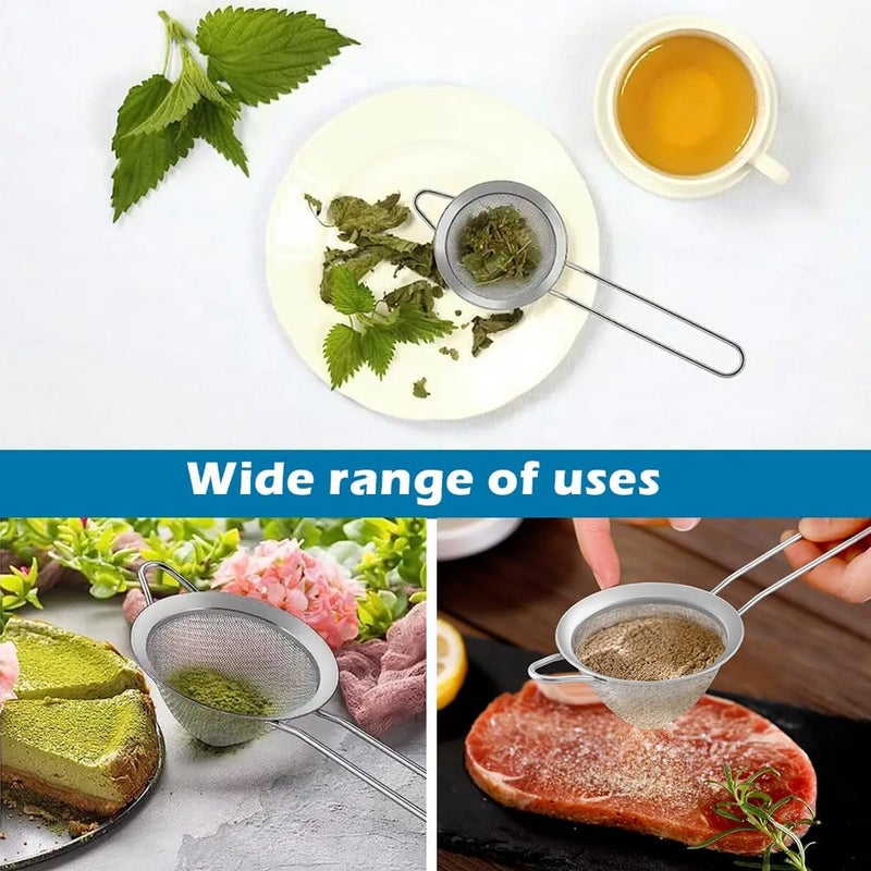 Restynic 2-Piece Fine Mesh Cocktail Strainer Set with Muddler, Double-Filtering for Perfect Drinks at Home, Professional Bar Tools, Ideal for Bartenders & Mixologists - Image 5
