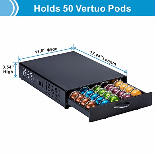 Rice rat for Nespresso Pods Holder Vertuo Pod Holder for Vertuoline Capsules （50 pods） - Image 2