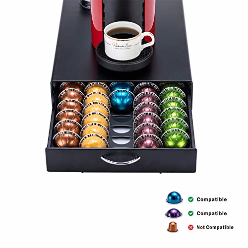 Rice rat for Nespresso Pods Holder Vertuo Pod Holder for Vertuoline Capsules （50 pods） - Image 5