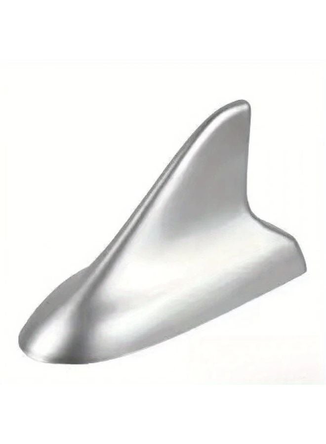 Silvery Car Shark Fin Antenna Cover Compatible with Volkswagen Toyota Honda Buick - Image 1