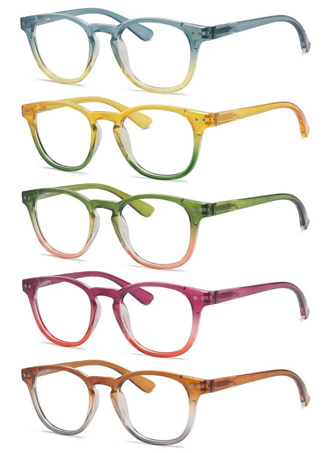 Eyekepper - 5 Pack Fashion Readers Womens Reading Glasses (One For Each Color 2.50) - Image 1