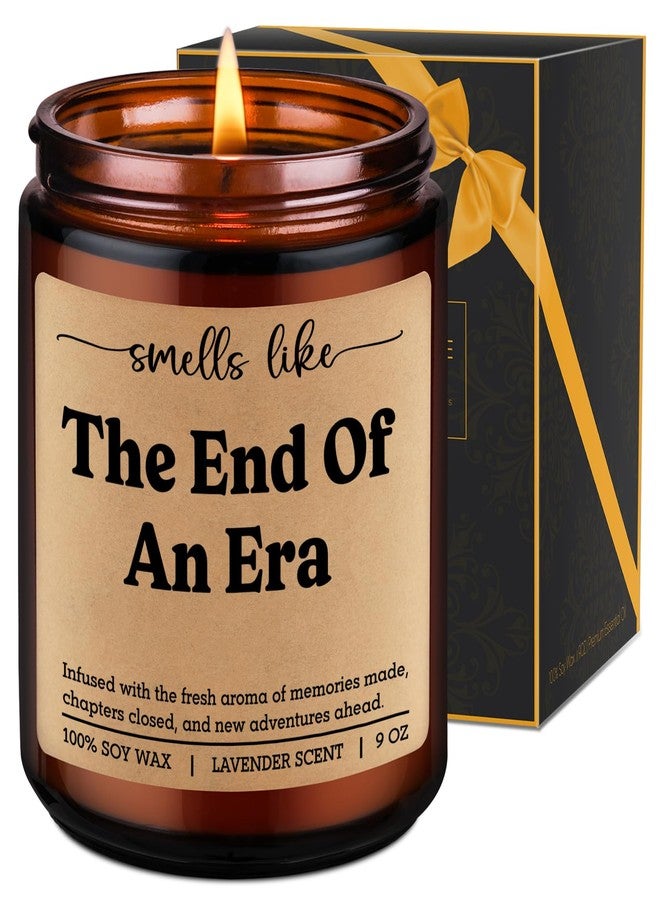 LEADO Ending Era Candle - Farewell, Retirement Gifts for Women, Men, Colleagues - Coworker Leaving, Goodbye, Farewell Gifts for Coworkers - Funny Graduation, Going Away, Moving Away Ideas for Friends - Image 1