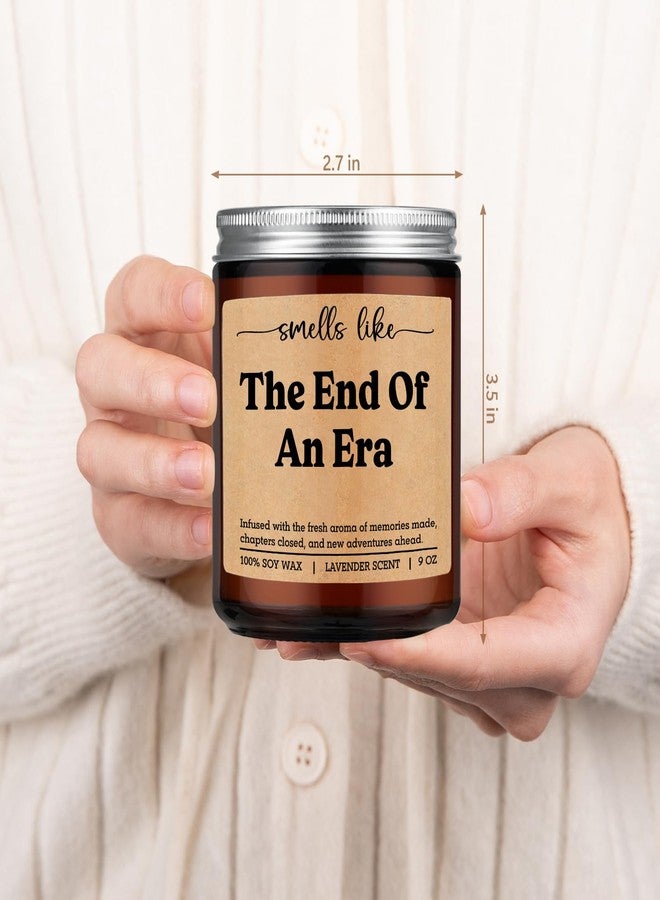 LEADO Ending Era Candle - Farewell, Retirement Gifts for Women, Men, Colleagues - Coworker Leaving, Goodbye, Farewell Gifts for Coworkers - Funny Graduation, Going Away, Moving Away Ideas for Friends - Image 4