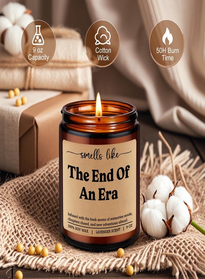 LEADO Ending Era Candle - Farewell, Retirement Gifts for Women, Men, Colleagues - Coworker Leaving, Goodbye, Farewell Gifts for Coworkers - Funny Graduation, Going Away, Moving Away Ideas for Friends - Image 3