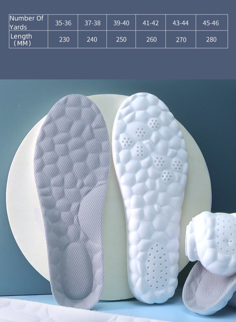 كيو زد [قابل للقطع] نعل داخلي رياضي مبطن بالكامل مضاد للرائحة، ماص للعرق، مسامي، عالي المرونة ممتص للصدمات ومضاد للألم - Image 5