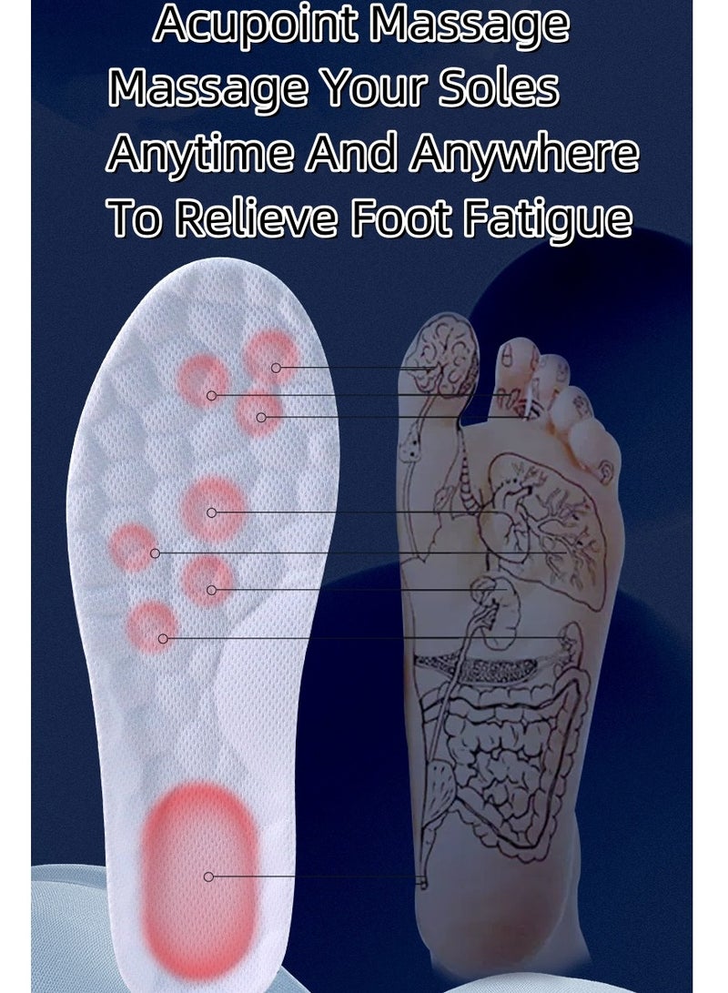 كيو زد [قابل للقطع] نعل داخلي رياضي مبطن بالكامل مضاد للرائحة، ماص للعرق، مسامي، عالي المرونة ممتص للصدمات ومضاد للألم - Image 3