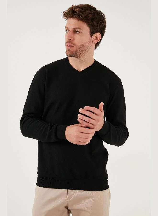 Buratti  Buratti Cotton Regular Fit V-Neck Sweater Men's SWEATER 456202 V for Men | Best Price UAE