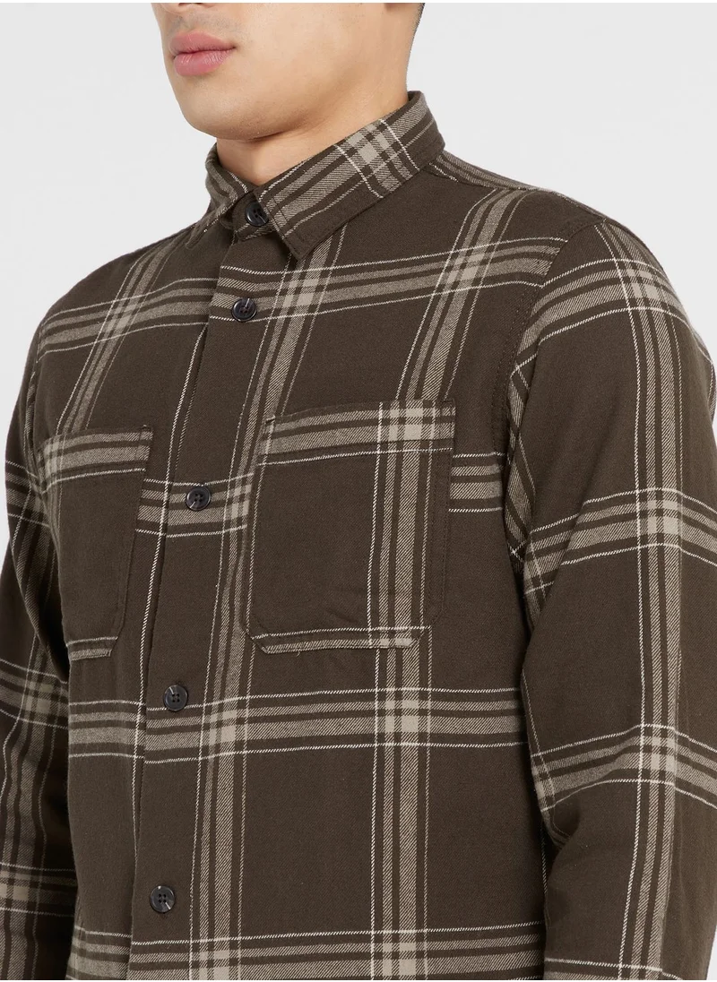 JACK & JONES Checked Regular Fit Shirt