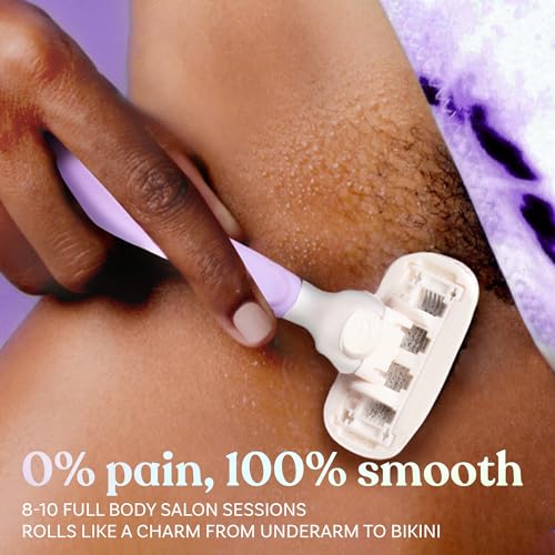 Bombae Rollplay Glow Body Razor for Women and Cartridges Pack of 2 | Hair Removal for Women | For Hands, Legs, Bikini and Underarms - Image 3