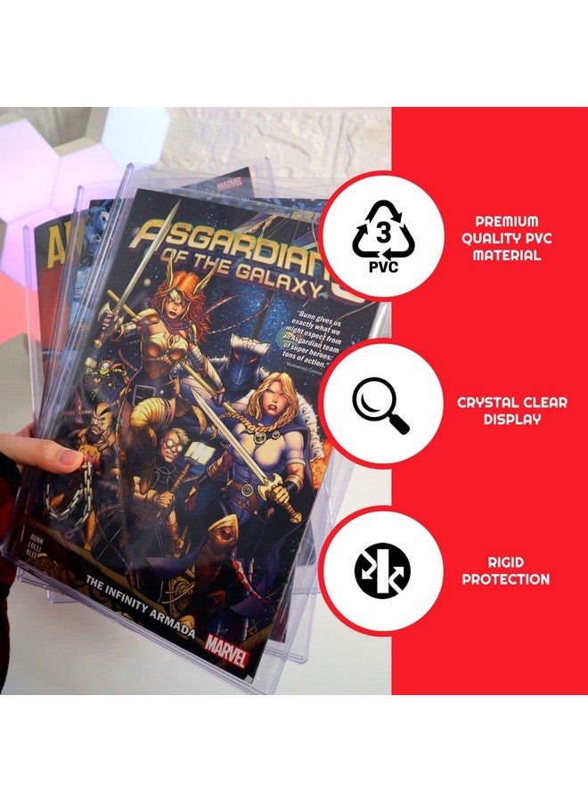 EVORETRO Comic Book Toploader Fits Current, Regular, Silver Age Comics 0.5CM & Below 0.19 Inches Thick - Hard Comic Book Case - Comic Book Display, Arcive Grade Comic Book Storage 7.25 x 10.75 inches - Image 5