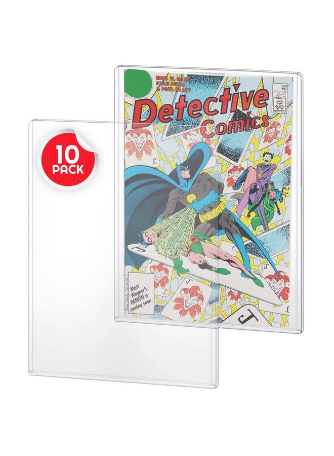 EVORETRO Comic Book Toploader Fits Current, Regular, Silver Age Comics 0.5CM & Below 0.19 Inches Thick - Hard Comic Book Case - Comic Book Display, Arcive Grade Comic Book Storage 7.25 x 10.75 inches - Image 1