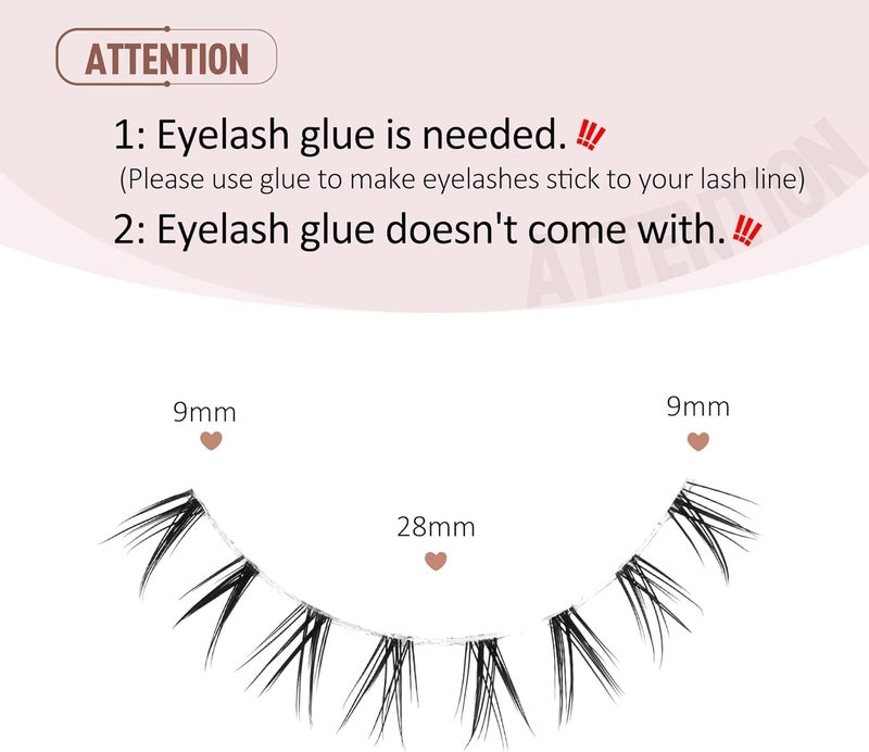 Onlyall Bottom Lashes Bottom Eyelashes False Lower Lashes Fake Bottom Eyelashes 7 Pairs Bottom-3 - Image 2