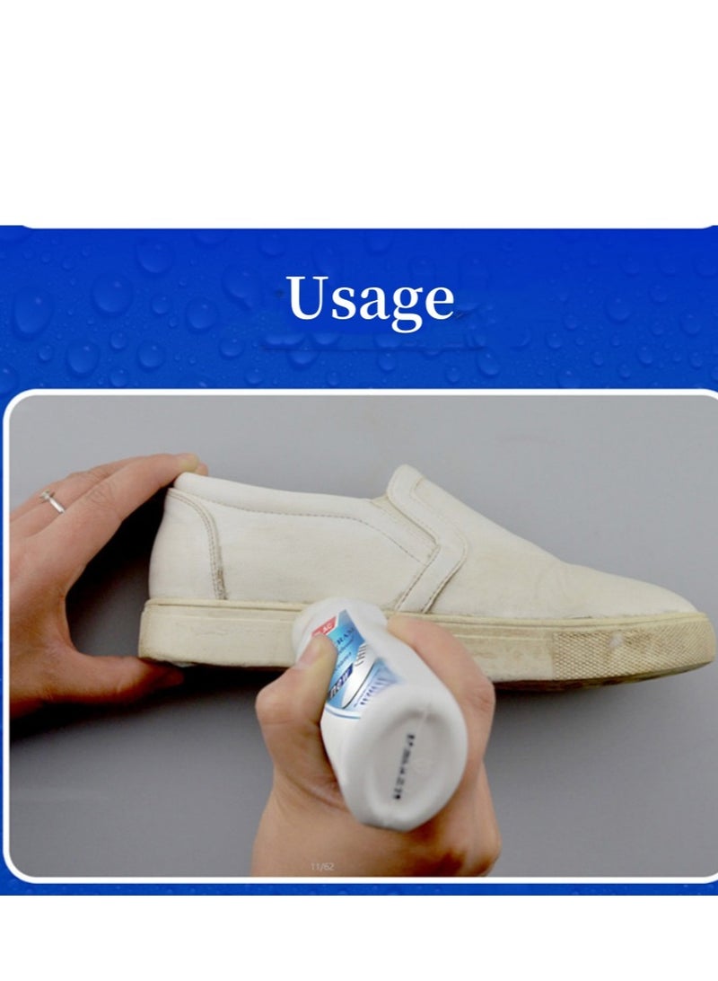 plac White Shoe Cleaner Foam Shoe Cleaner Comes with Brush Head 100 ml  - Image 3