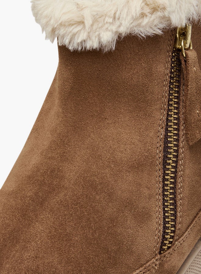 Paprika Women's Faux Fur Ankle Boots - Image 4