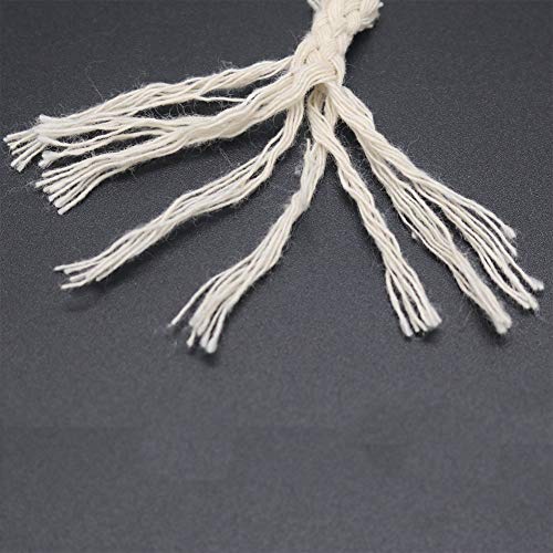 Tenn Well 5mm Macrame Cord, 165Feet Braided Cotton Rope Thick Craft Twine for Macrame Plant Hangers, Wall Hangings, Drawstrings, Clothes Lines, DIY Crafts (Beige) - Image 3