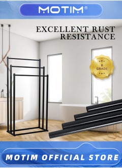 Motim 3-Tier Freestanding Towel Rack Multifunctional Metal Drying Rack Scarf Rack for Bedroom Living Room and Bathroom  - Image 4