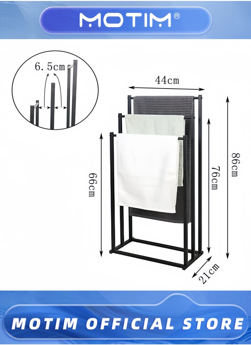 3-Tier Freestanding Towel Rack Multifunctional Metal Drying Rack Scarf Rack for Bedroom Living Room and Bathroom - pzsku/ZEB52C2B32413AA7ABB17Z/45/_/1732506117/e60756d7-43f9-4a22-ac8a-ed6c30556dcf