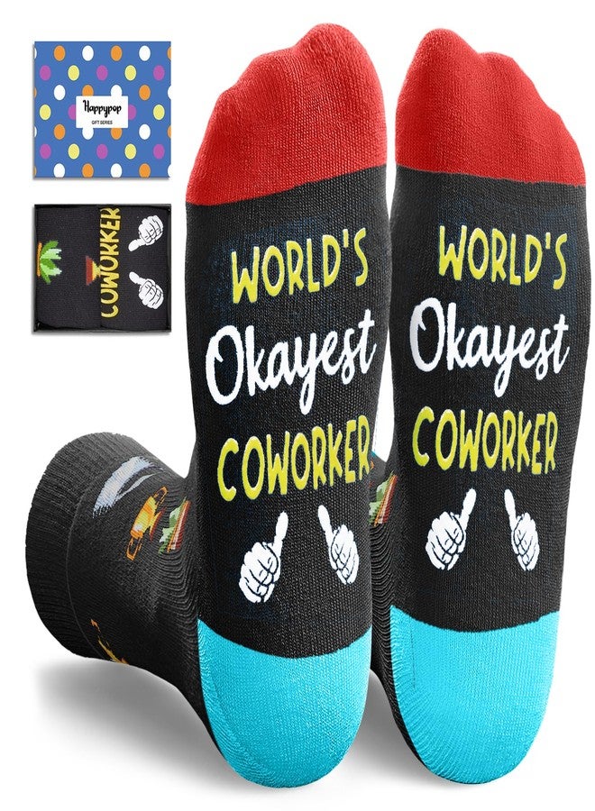 Happy Pop HAPPYPOP Coworker Gifts - Funny Socks for Women & Men, Office Gifts with Card for Women Men - Image 1