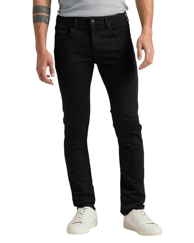 True Classic Stretch Jeans for Men, Straight Fit Men's Stretch Jean, Straight Leg, High-Stretch - Black, 34W X 32L - Image 1