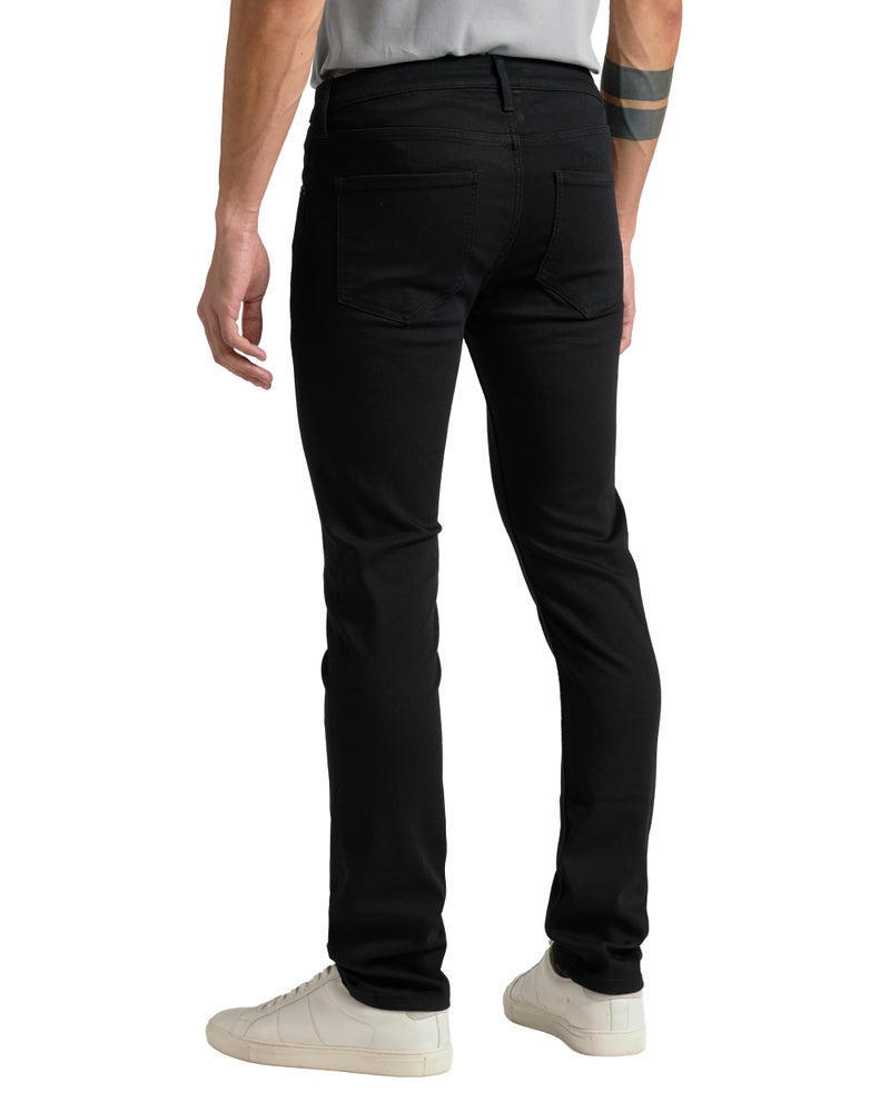 True Classic Stretch Jeans for Men, Straight Fit Men's Stretch Jean, Straight Leg, High-Stretch - Black, 34W X 32L - Image 2