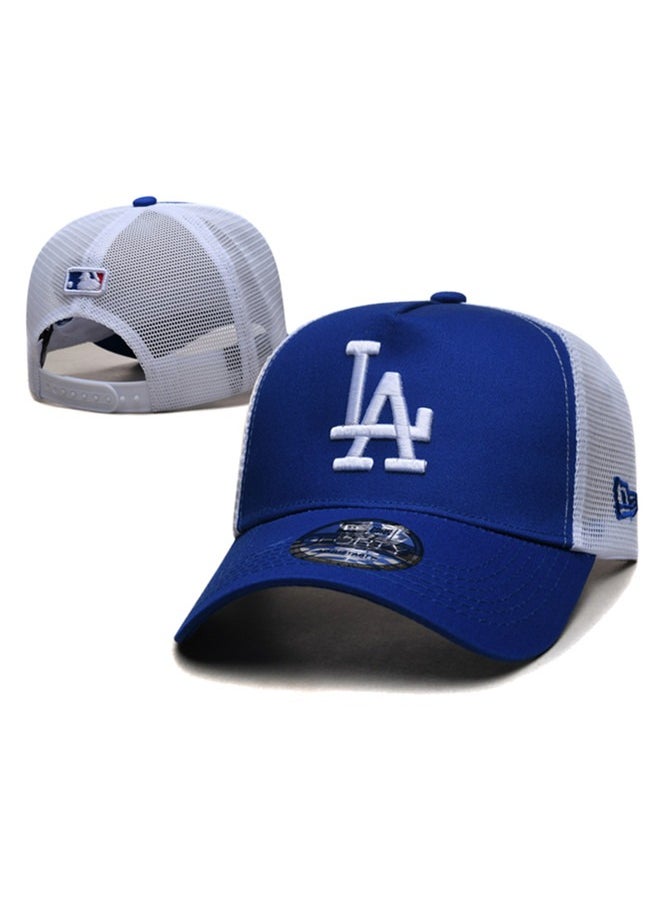 NEW ERA - New Era sun hat, mesh hat, outdoor men's and women's sports duckbill hat blue and white - Image 1