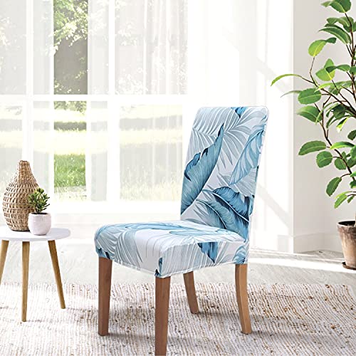 SPRINGRICO Chair Covers for Dining Room Set of 4, Stretch Dining Chair Cover, Washable Spandex Kitchen Parsons Chair Slipcovers, Removable Seat Protector for Home or Party (4 Pack, Cassandra) - Image 3