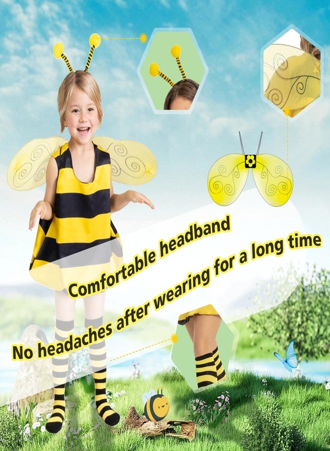 Fairycece Mommy And Me Bee Costume Toddler Bumble Bee Halloween 2T Girl 3T 4T 5T Matching - Image 4