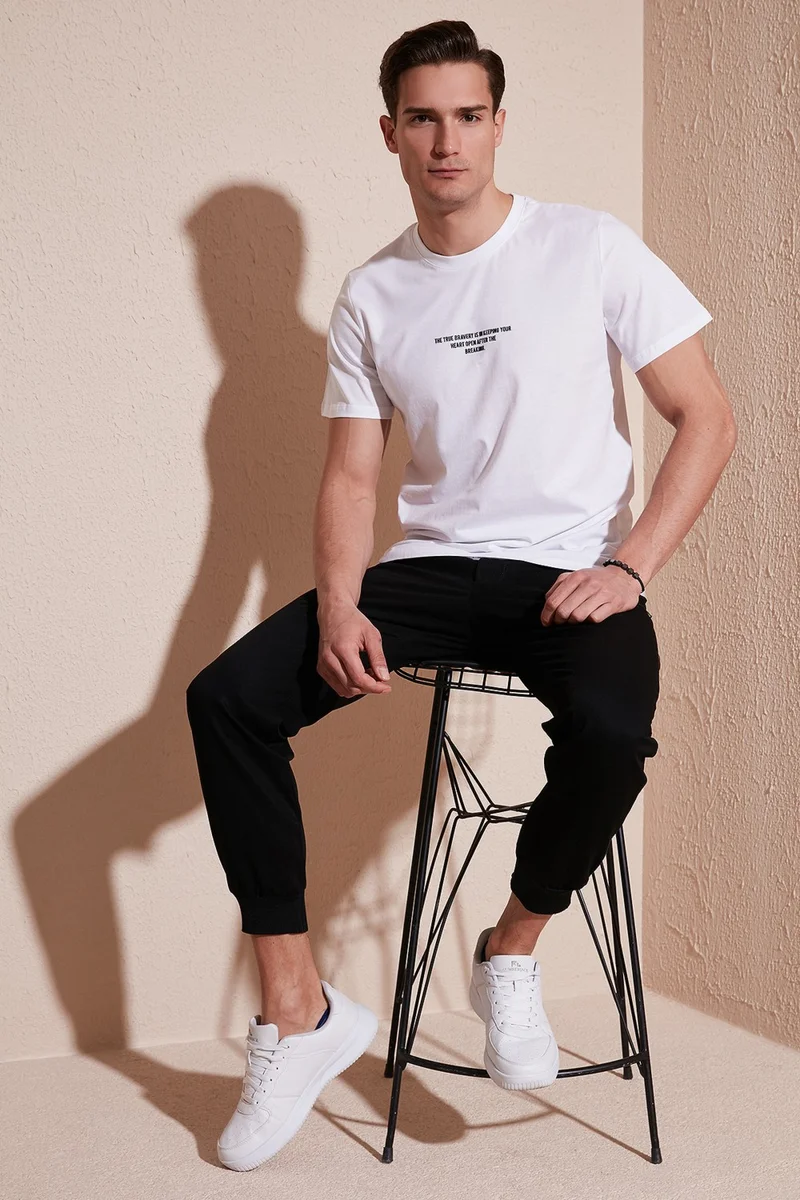 Buratti Cotton Regular Fit Crew Neck T Shirt Men's T Shirt 5902624